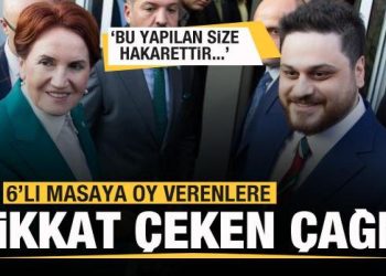 6’lı masaya oy verenlere dikkat çeken çağrı: Bu size hakarettir…