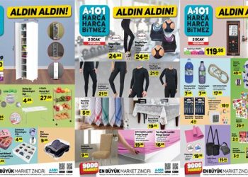 A101 2 Ocak aktüel ürünler kataloğu! Yeni yıla özel indirimler…