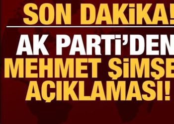 AK Parti’den Mehmet Şimşek açıklaması!