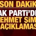 AK Parti’den Mehmet Şimşek açıklaması!