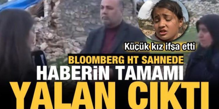 Bloomberg HT muhabirinden yalan haber! Depremzede çocuk ortaya çıkardı