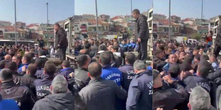 İBB zabıtaları Üsküdar Belediyesi zabıtalarına saldırdı… “CHP’li İBB zorbalığı!”