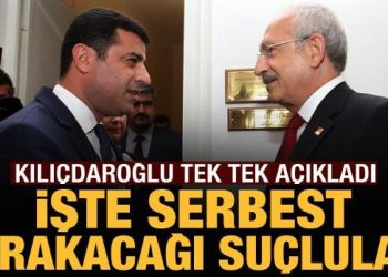 Kılıçdaroğlu serbest bırakacağı suçluları açıkladı: Demirtaş, Kavala, KHK’lılar…