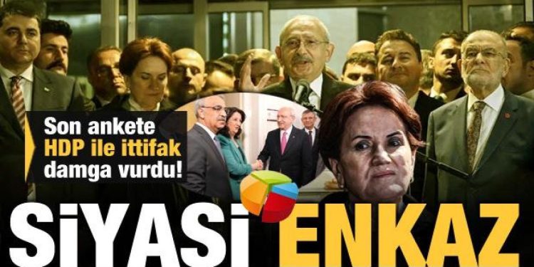 Son ankete HDP ile ittifak damga vurdu! Altılı koalisyonun çöküşü…
