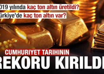 Türkiye’de 2019 yılında kaç ton altın üretildi?