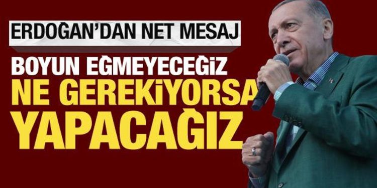 Cumhurbaşkanı Erdoğan: Türkiye’nin güvenliği neyi gerektiriyorsa onu yapacağız