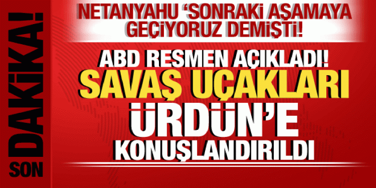İsrail-Filistin savaşı: ABD resmen dahil oldu! Savaş uçakları Ürdün’e konuşlandırıldı!