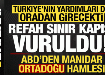 İsrail-Filistin savaşı: Türkiye’nin yardımları da oradan girecekti, sınır kapısı vuruldu..